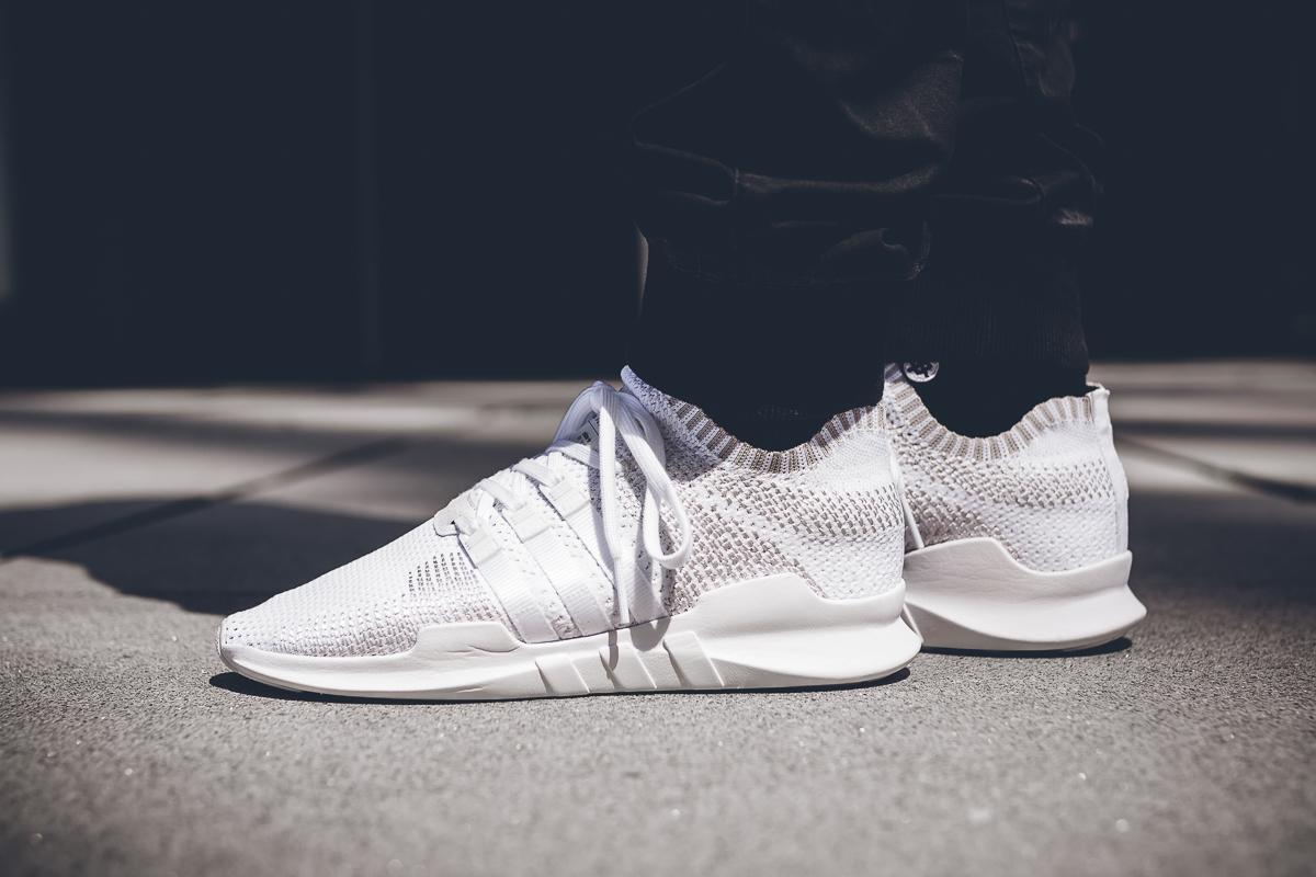 Adidas originals eqt support adv primeknit sneakers in white by9391 hotsell